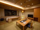 ワンちゃん温泉風呂付「こぎく」朝夕部屋食・プロジェクター完備