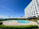 ホテル中庭からの外観