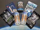 パン、おにぎり、たこやき、ミルクレープ、グミ、宇宙兄弟の水がセットの宇宙食付プラン