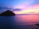 お部屋からご覧頂ける浅虫の夕陽