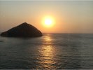 お部屋からご覧頂ける浅虫の夕陽