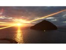 お部屋からご覧頂ける浅虫の夕陽