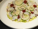 【夕食ブッフェ】地中海をイメージした洋食メニュー一例。マリネしたタコをレモンペッパーで。