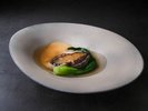 一例)オードブル(温):三陸フカヒレと鮑の姿煮