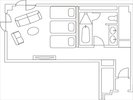 オリエンタルコーナートリプル 平面図