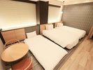 【畳ツイン】最大大人4名様までお入りいただけます。3名様以上の際は和式布団を敷いております。