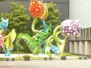 【松本市美術館】ホテルから徒歩15分程、大きなチューリップが目印。