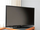 【シングル/ダブル】40V型液晶ワイドテレビ。角度的にテレビを見ながらお寛ぎいただけます。
