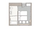 アクセシブルツイン客室平面図