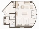 プレミアムジュニアスイート|平面図 ※実際の仕様とは異なる場合がございます