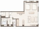 プレミアムファミリールーム|平面図 ※実際の仕様とは異なる場合がございます