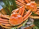 料理長が選定した良質な蟹を使用する蟹料理。