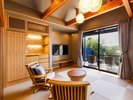 【レイクビュー1日3組限定◆展望湖面棟「鹿の子」kanoko】離れ客室でゆったりと美しい湖を望む…
