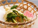【春のお料理】揚物(山菜天婦羅〜筍、こごみ、タラの芽、ししのとう〜)