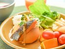 朝食ビュッフェ(ハレノヒトマト)フルーツのような甘さのトマトです♪