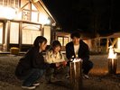 スウェーデントーチで焼きマシュマロイベント