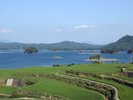 大山展望台から眺めるいろは島の景色。