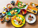 【夕食/グレードアップ】伊勢海老・お刺身・ヒレステーキ・アジフライと盛りだくさんの贅沢コースです。
