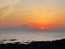 佐島マリーナホテルからの夕陽(5月上旬)