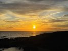 佐島マリーナホテルからの夕陽(7月中旬)