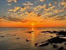 佐島マリーナホテルからの夕陽(11月中旬)