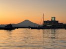 佐島マリーナホテル海上からの夕焼け(1月初旬)