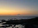 佐島マリーナホテルからの夕焼け(2月中旬)