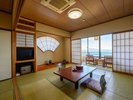 オーシャンビュー和室スーペリア【14帖】太平洋が一望できる、少し広いお部屋です。