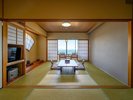 オーシャンビュー和室スーペリア【14帖】太平洋が一望できる、少し広いお部屋です。