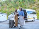 鳥羽駅まで送迎いたします。長旅ご苦労さまでございました。ごゆっくりお寛ぎくださいませ。