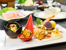 2025年9月10月《お献立の一例》旬菜:鮟鱇友和え酢味噌掛け、秋刀魚小袖寿司、栗紅芋ほか♪