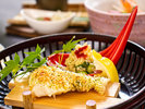 2026年7月8月《お献立一例》焼物:鱸(スズキ)のバジル焼 夏野菜「クスクスサラダ」添え♪