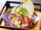 冬のお料理一例:境港の旬のとれたて盛り
