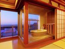 眺海露天風呂付和室(露天例)