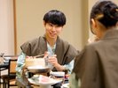【お食事シーン】地元の魚介を始め、新鮮な旬の食材に、思わず笑顔がこぼれます♪