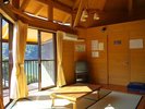 旅先なのに、我が家のようにくつろげるのがコテージの魅力です。