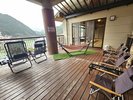 テラスにはハンモックやととのいチェアがあるから気軽に休憩してってくださいね♪