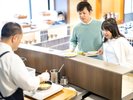 朝食 ライブキッチン オムレツ