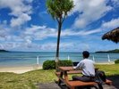 海辺でお仕事?