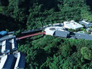 空からの景観■右側本館 左側町屋