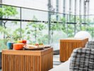 暖かい季節はテラスでのご朝食もおすすめです。