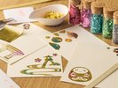 【アクティビティー】金箔レター作り体験では金沢箔を使って金泊貼りの体験にチャレンジいただけます。