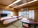 特別室眺望保証 レイクビュー10畳ツインと洋室