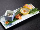 別注料理:珍味3種盛り