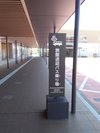 E送迎バスご案内:左手にアビオシティを見ながら直進いただきますと、送迎バス乗り場がございます