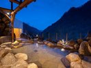 【露天風呂】かじか自慢の解放感ある絶景露天風呂。