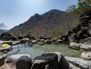 【露天風呂】かじか自慢の解放感ある絶景露天風呂。