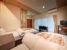 【ツイン洋室】プライベート感の高い、落ち着いた雰囲気のお部屋です。