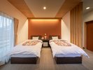 【ツイン洋室】プライベート感の高い、落ち着いた雰囲気のお部屋です。