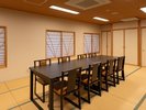 【庚申の間】温かみのある空間です。